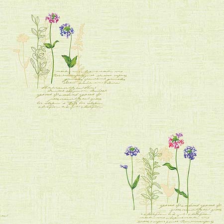 картинка 59263-2 Regency Обои виниловые на бумажной основе 1.06*15.5 рисунок цветочный цвет зелёный
